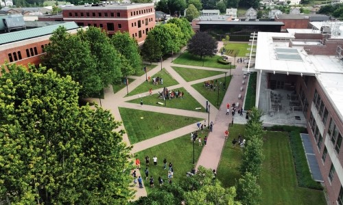 Midtown campus aerial view